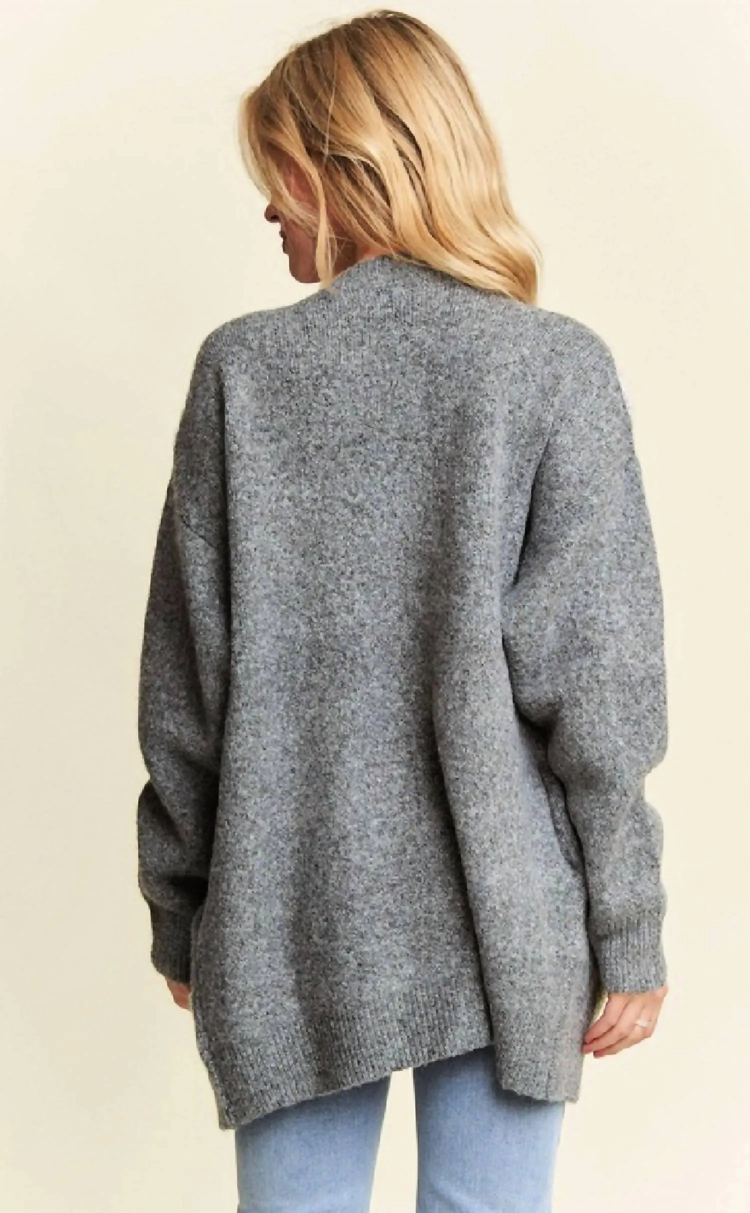 Adora - Puff Flower Sweater Cardi