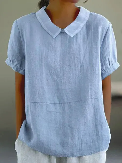 Amalie | Relaxed Fit Collared Blouse