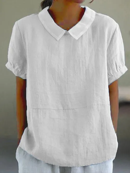 Amalie | Relaxed Fit Collared Blouse