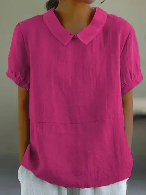 Amalie | Relaxed Fit Collared Blouse