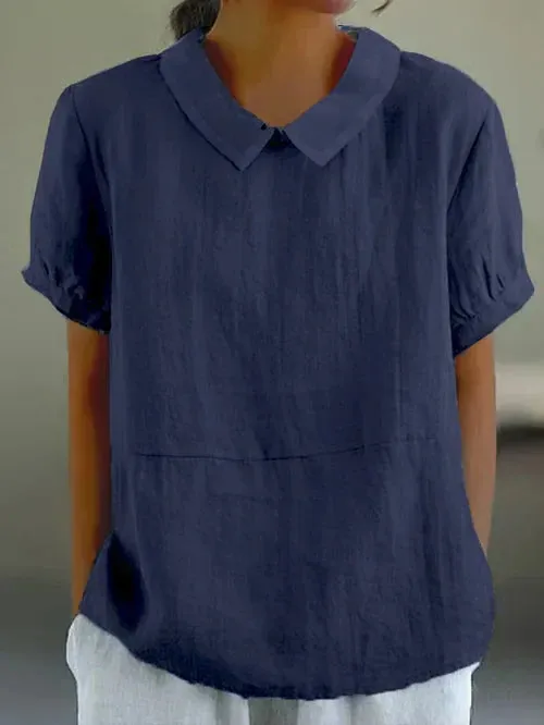 Amalie  | Relaxed Fit Collared Blouse