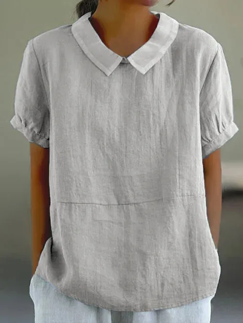 Amalie | Relaxed Fit Collared Blouse