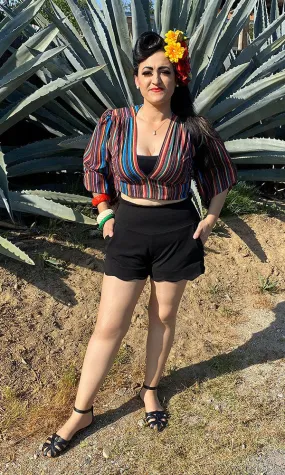 Amarra High-Waisted Shorts Black