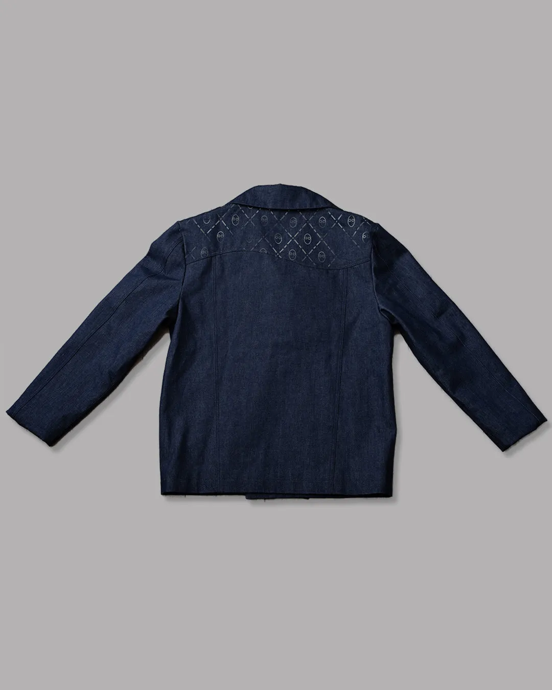BK   Saturnino logo denim caban jacket