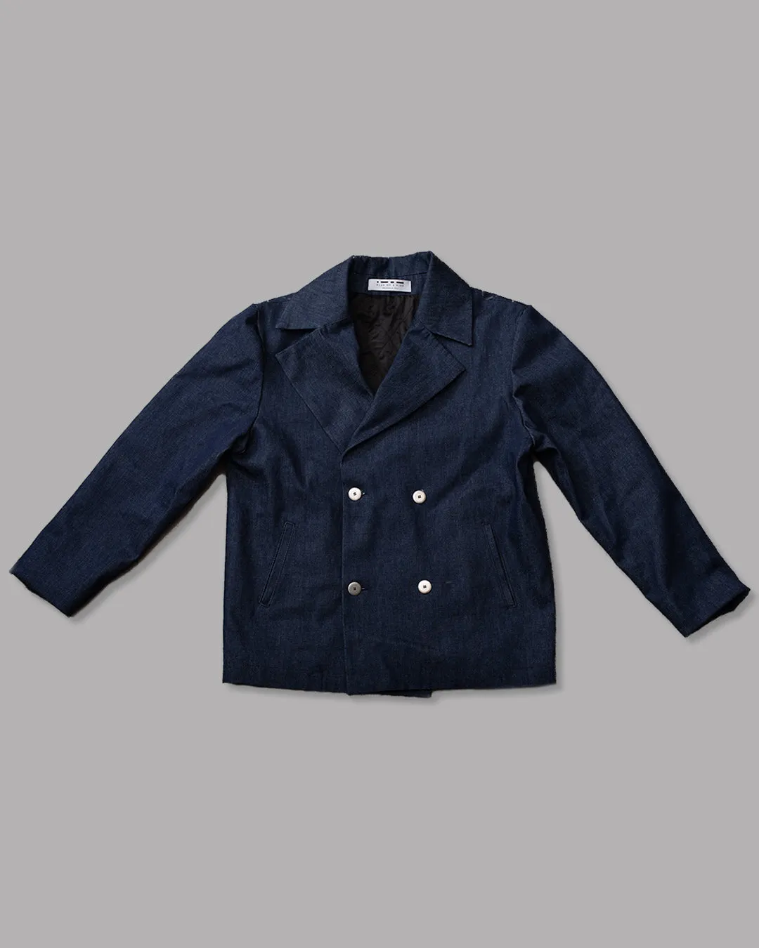 BK   Saturnino logo denim caban jacket