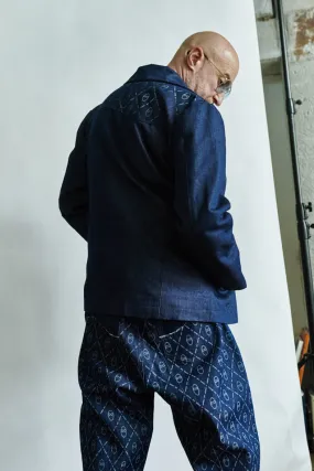 BK   Saturnino logo denim caban jacket