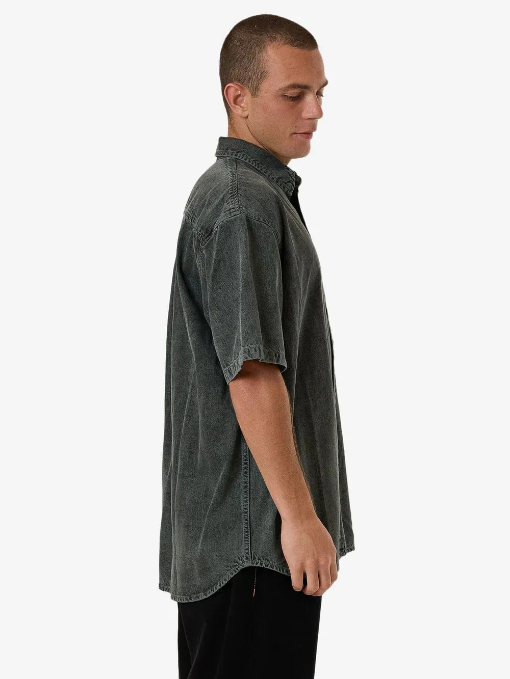 CANYON OVERSIZE SHORT SLEEVE DENIM SHIRT