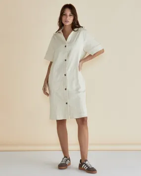 Dawson Denim Dress - Off-White