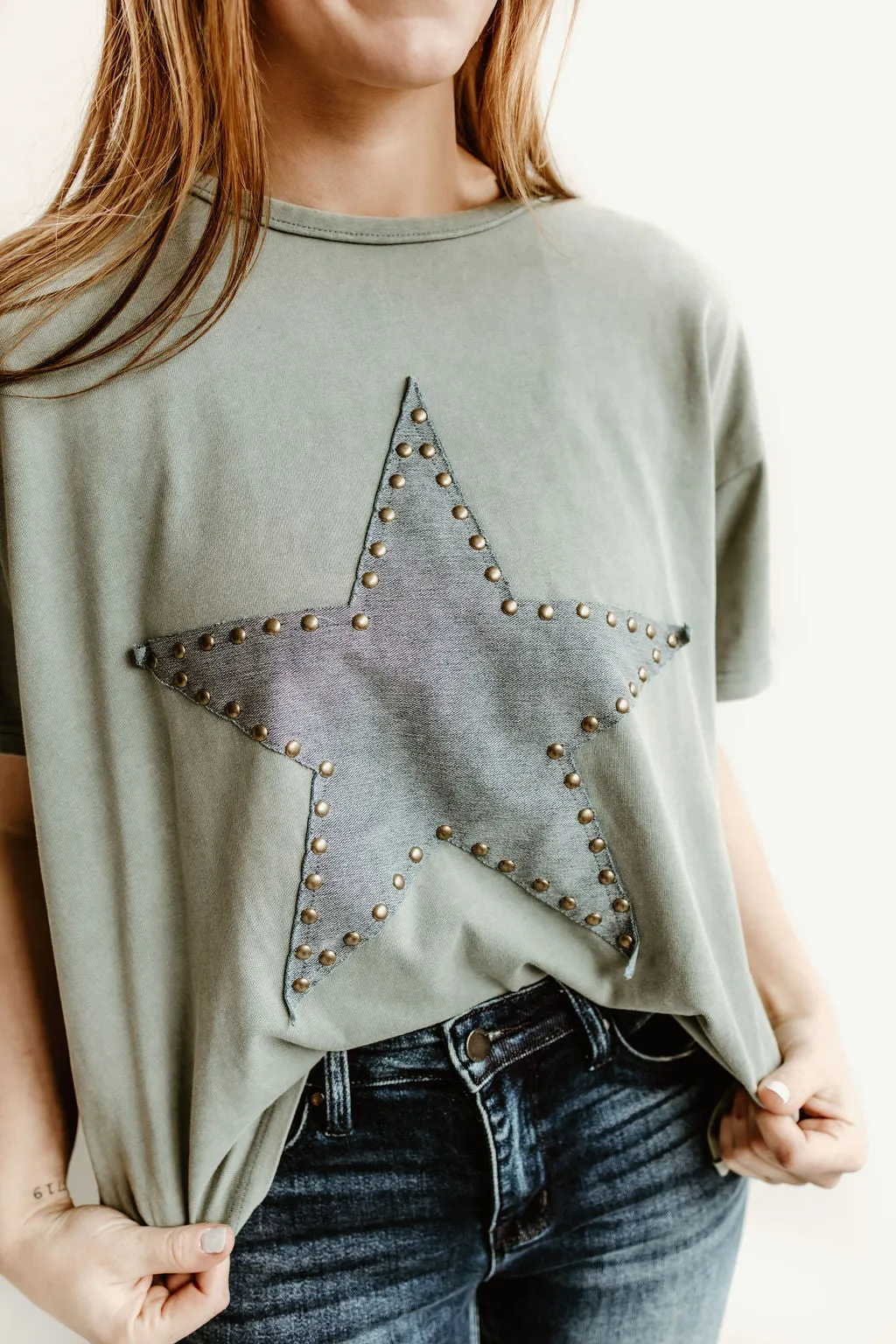 Denim Star Oversized Tee