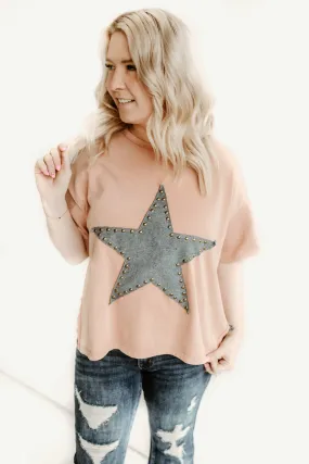 Denim Star Oversized Tee