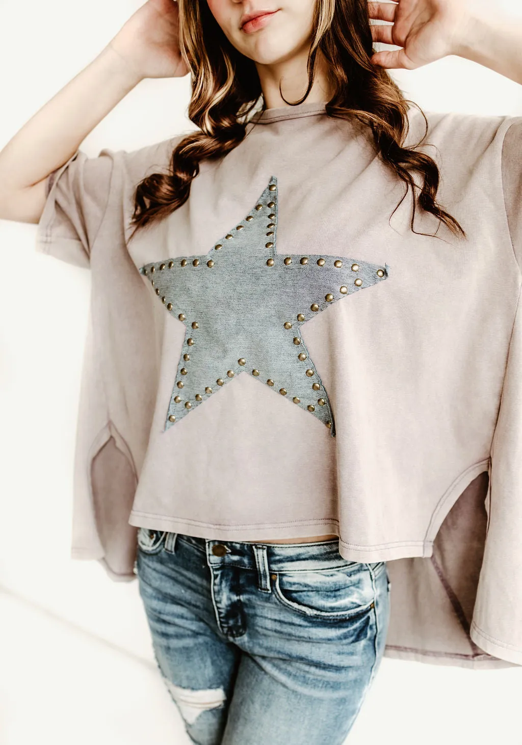 Denim Star Oversized Tee