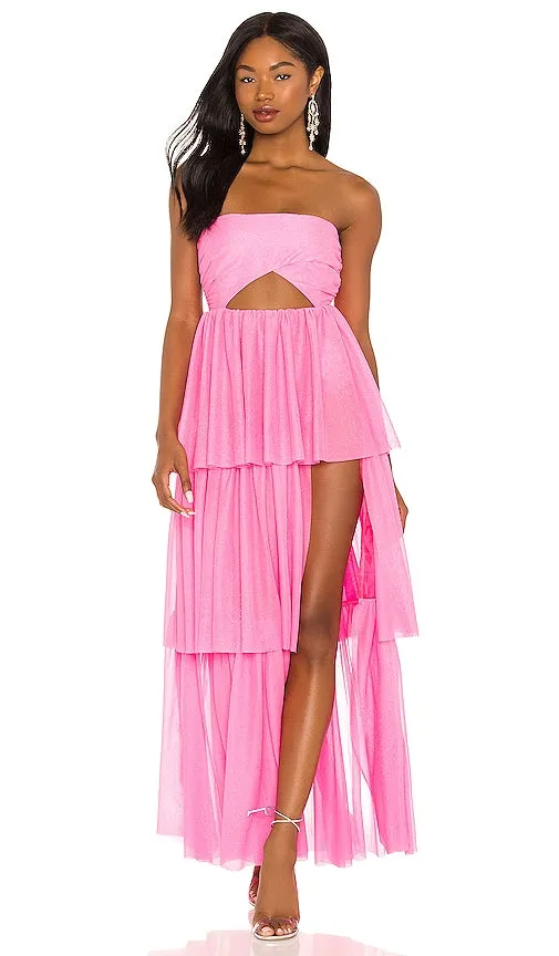 For Love & Lemons X REVOLVE Juni Maxi Dress in Pink
