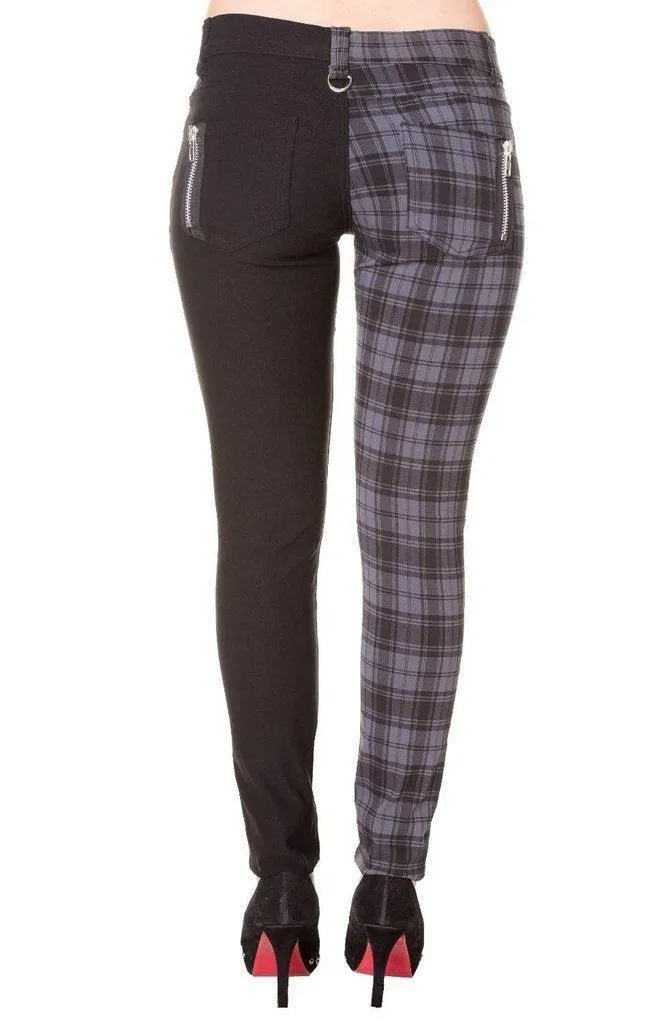 Half The Damage Check Trousers
