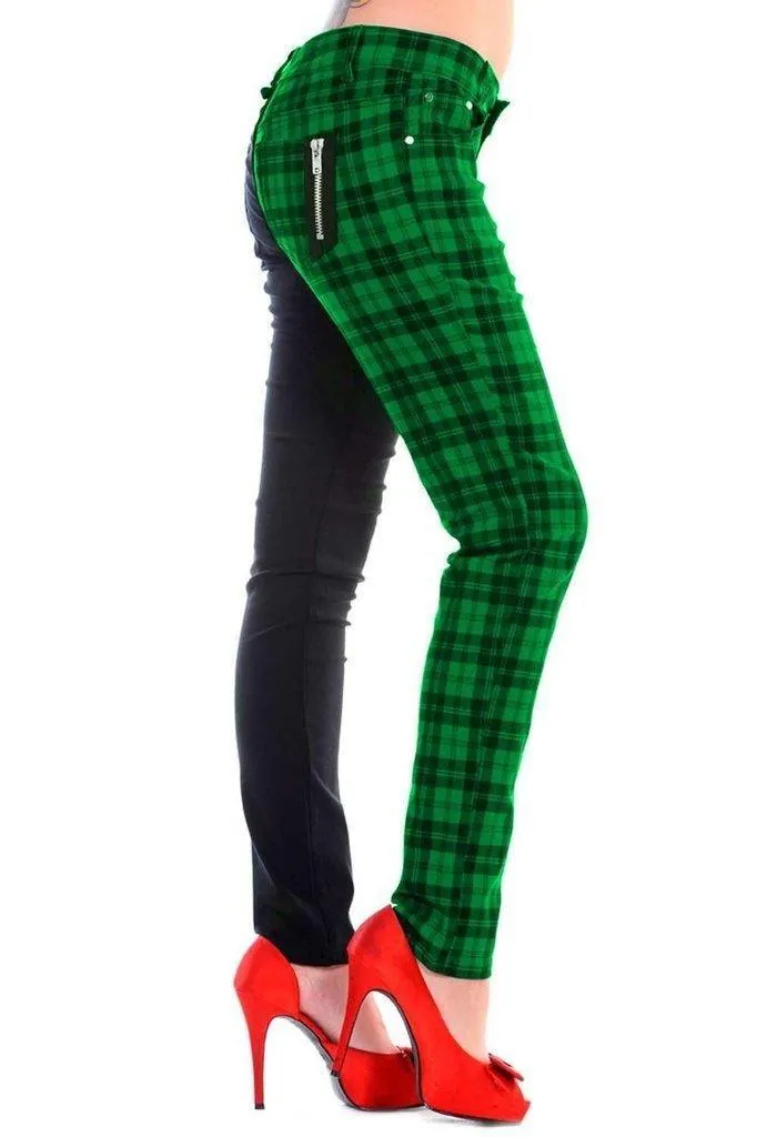 Half The Damage Check Trousers