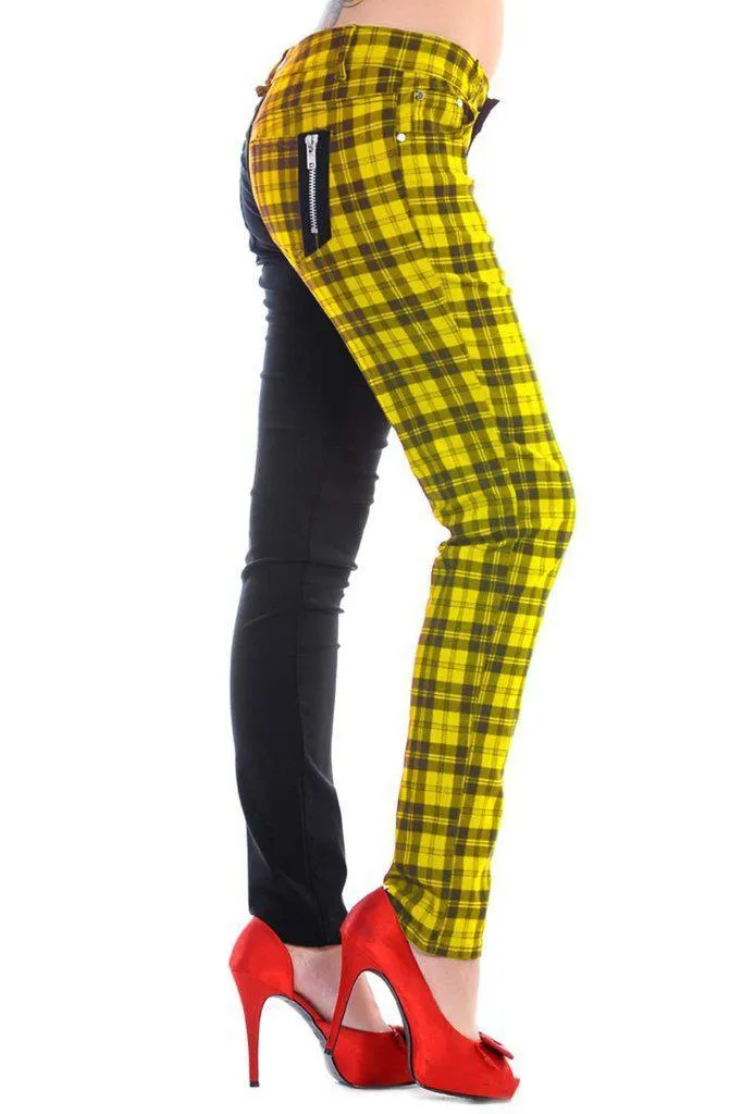 Half The Damage Check Trousers