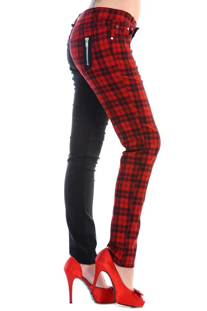 Half The Damage Check Trousers