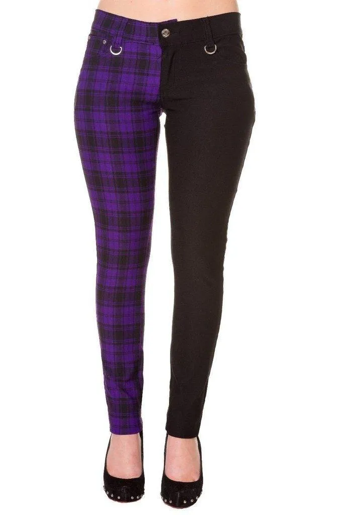 Half The Damage Check Trousers