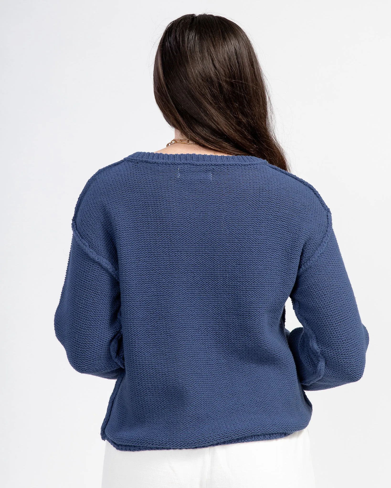 Inside Out Sweater: Royal