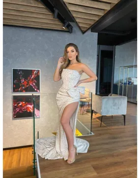 Luxury Evening Gown Tube Dress