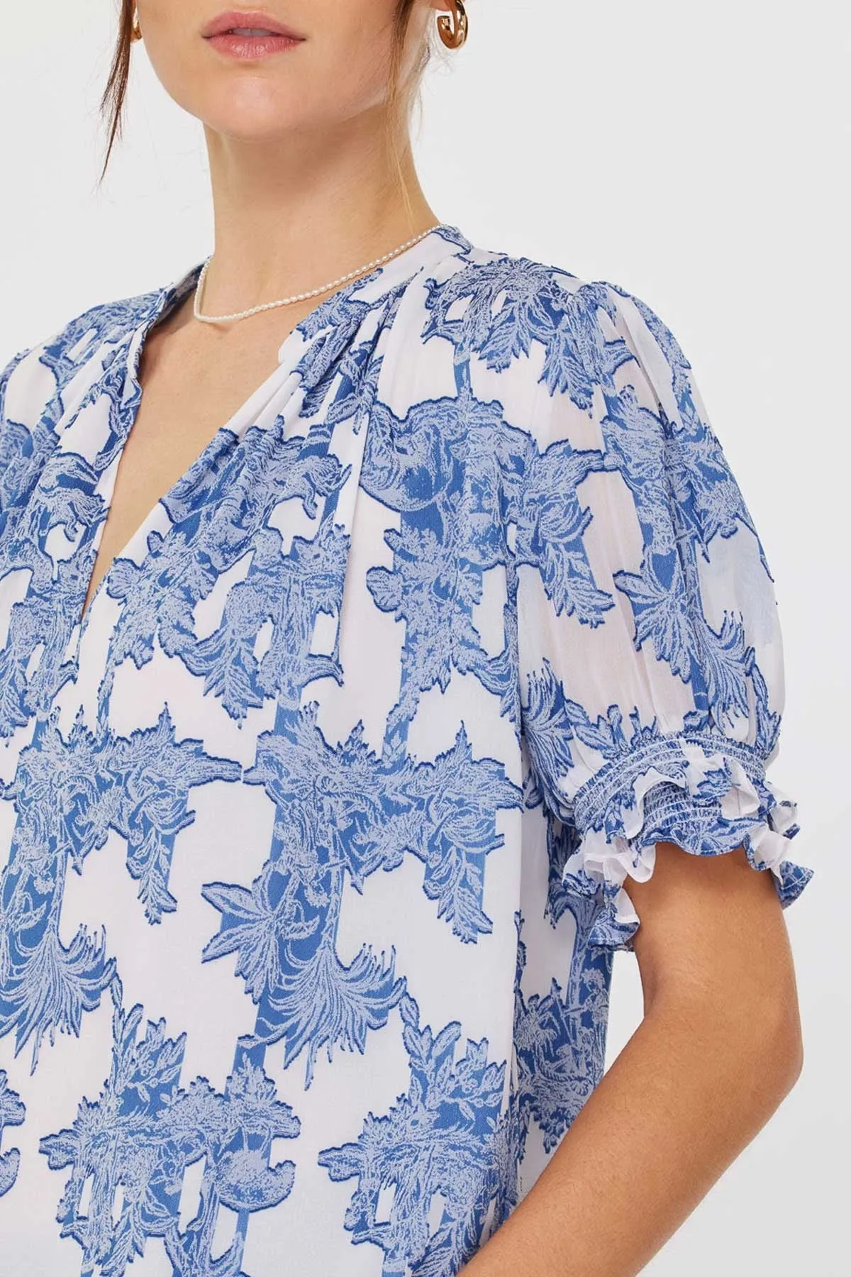 Madeline Blouse | Denim Blue