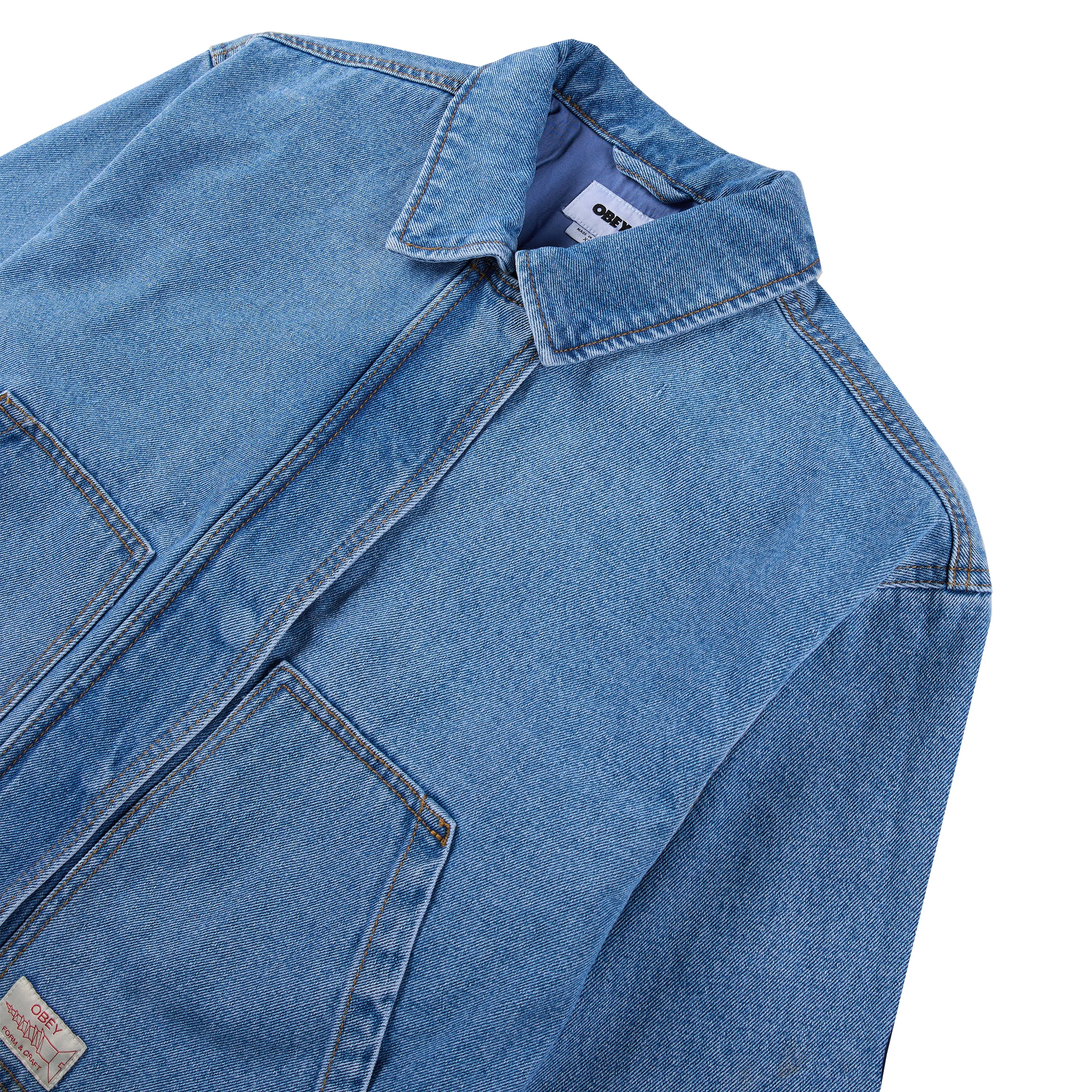 Obey Womens Sybil Jacket Light Indigo