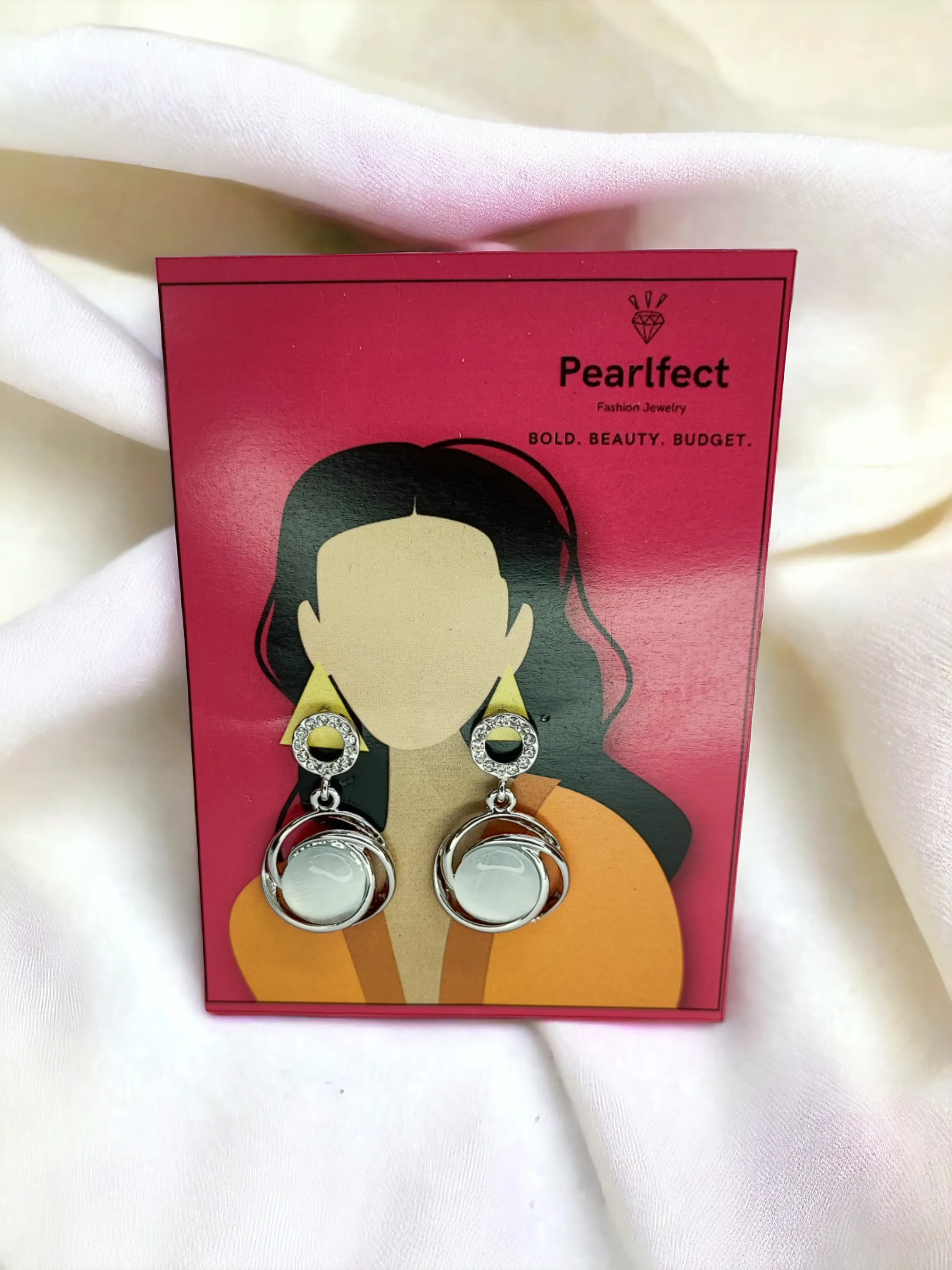 Pearlfect Stoned Dangler Earrings