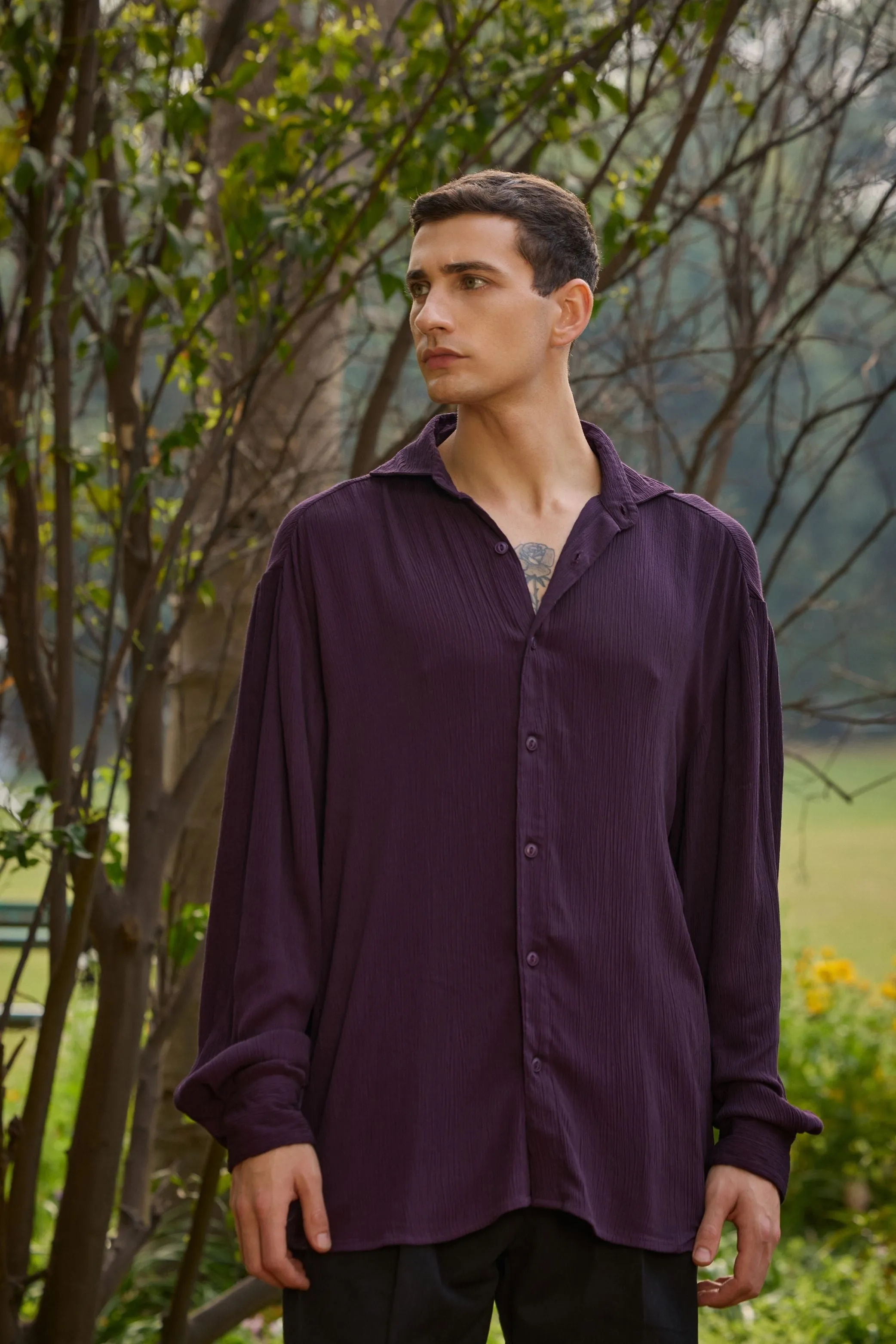 Plum Relaxed Fit Shirt