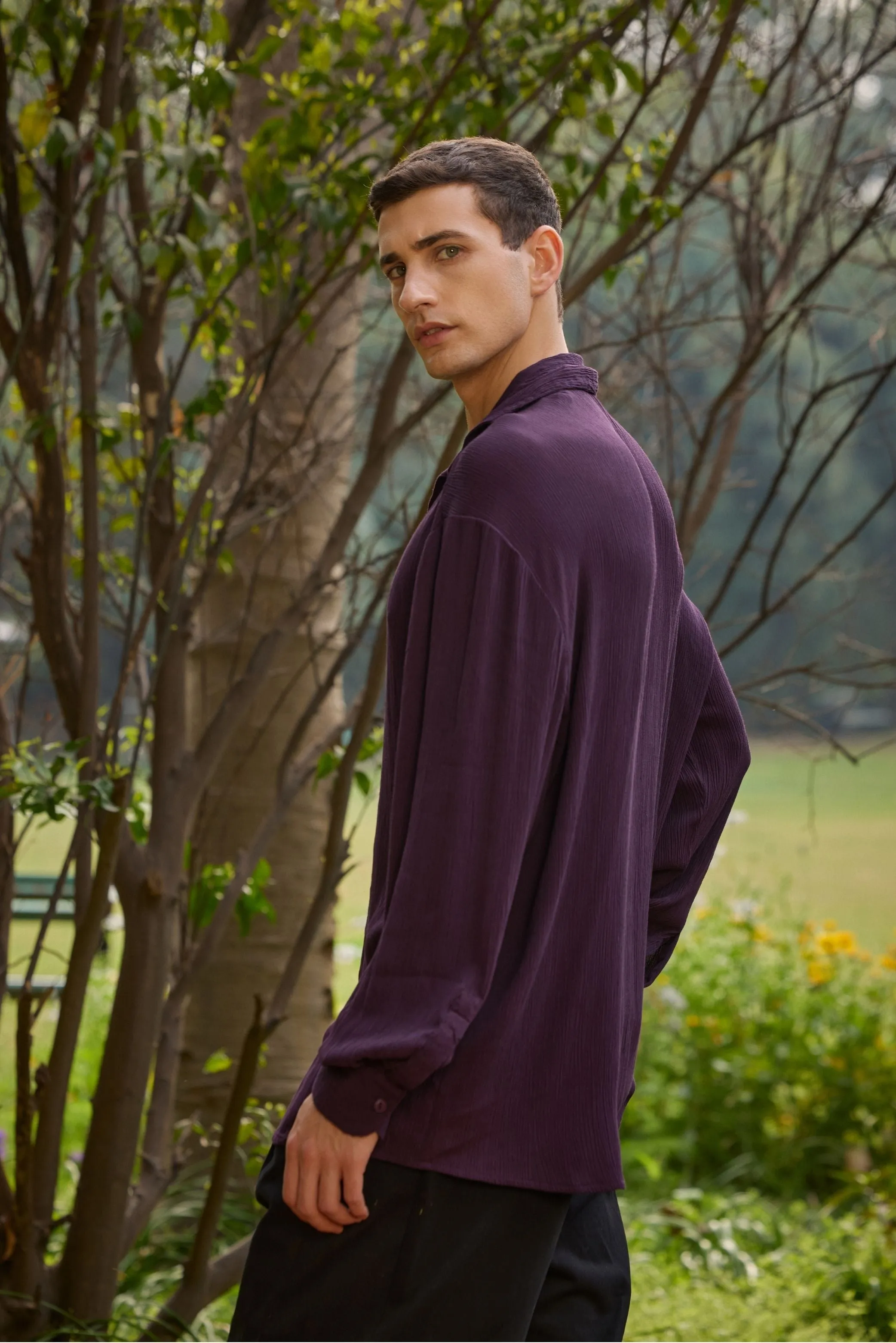Plum Relaxed Fit Shirt