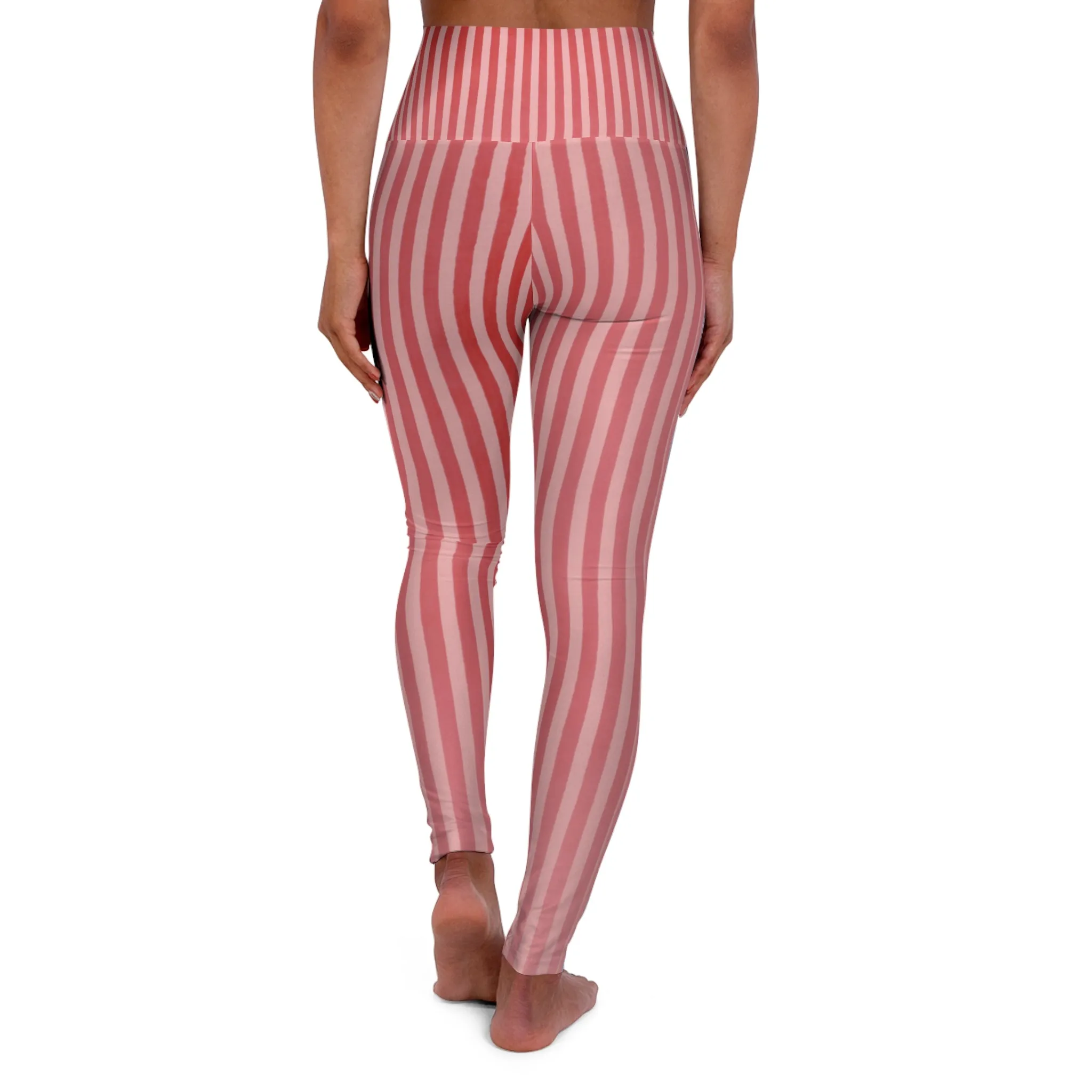 Red Goat High Waisted Yoga Leggings (AOP)