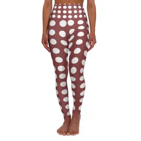 Red Goat High Waisted Yoga Leggings (AOP)