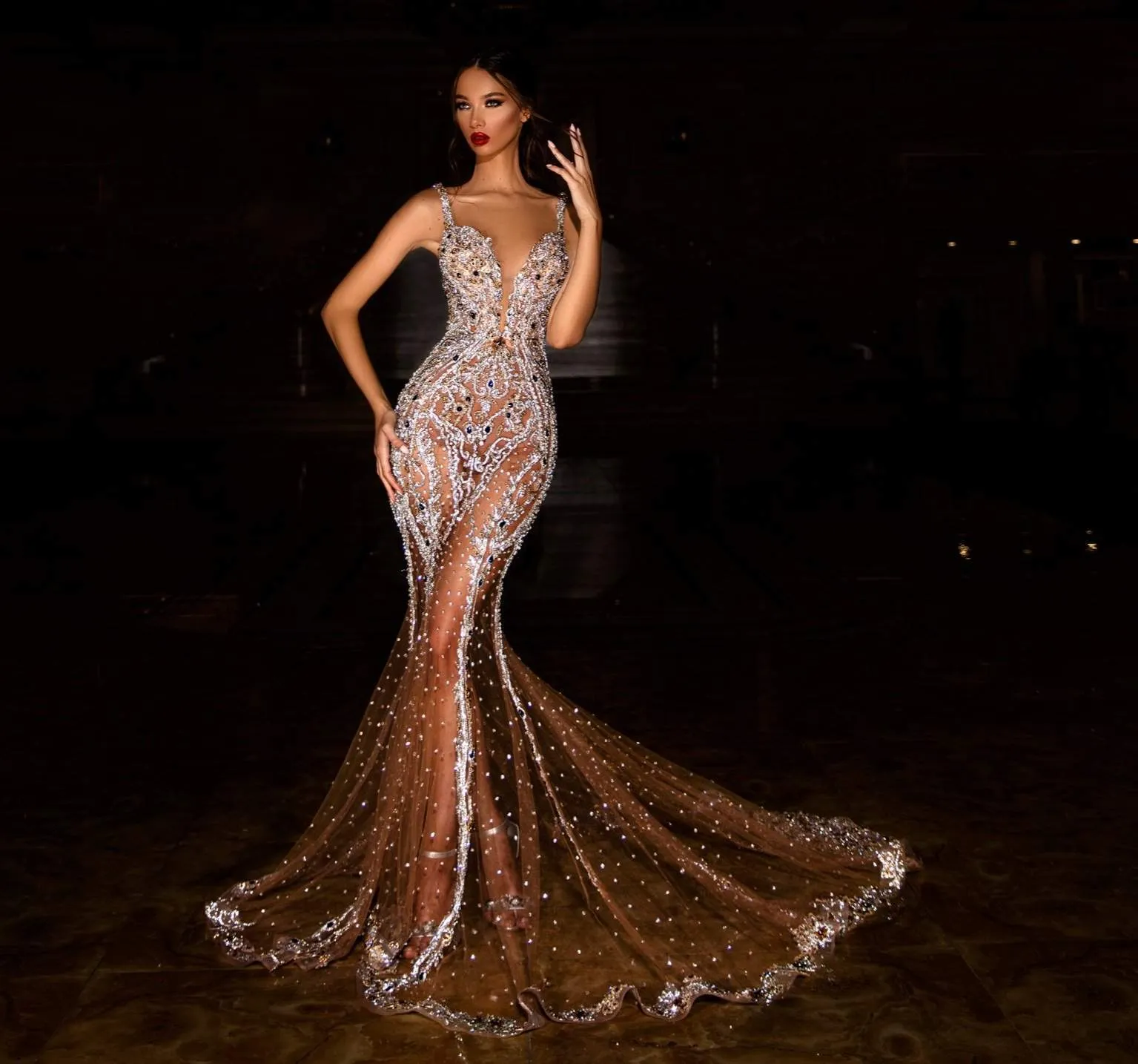Swarovski Wedding Dress with Veil